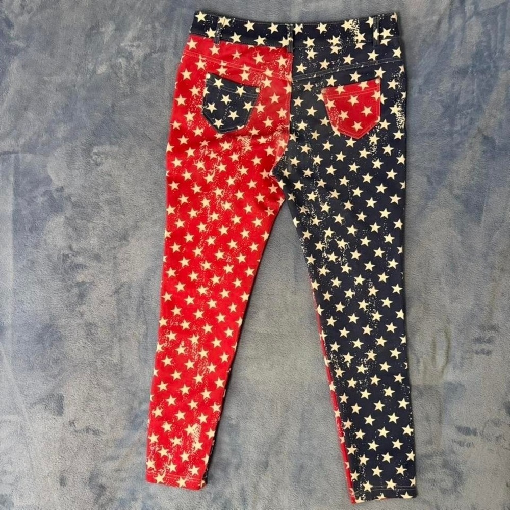 Yelete American flag jeggings women Size L - Picture 5 of 5